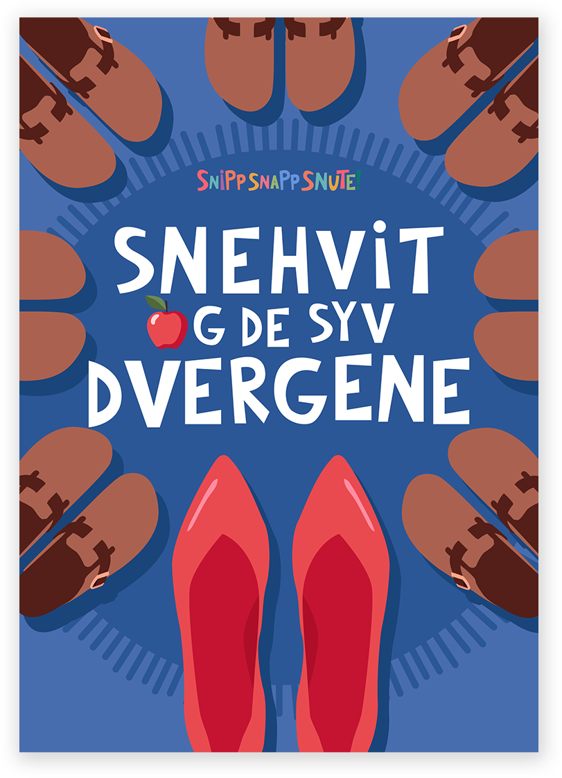 Plakat av Snehvit og de syv dverger
